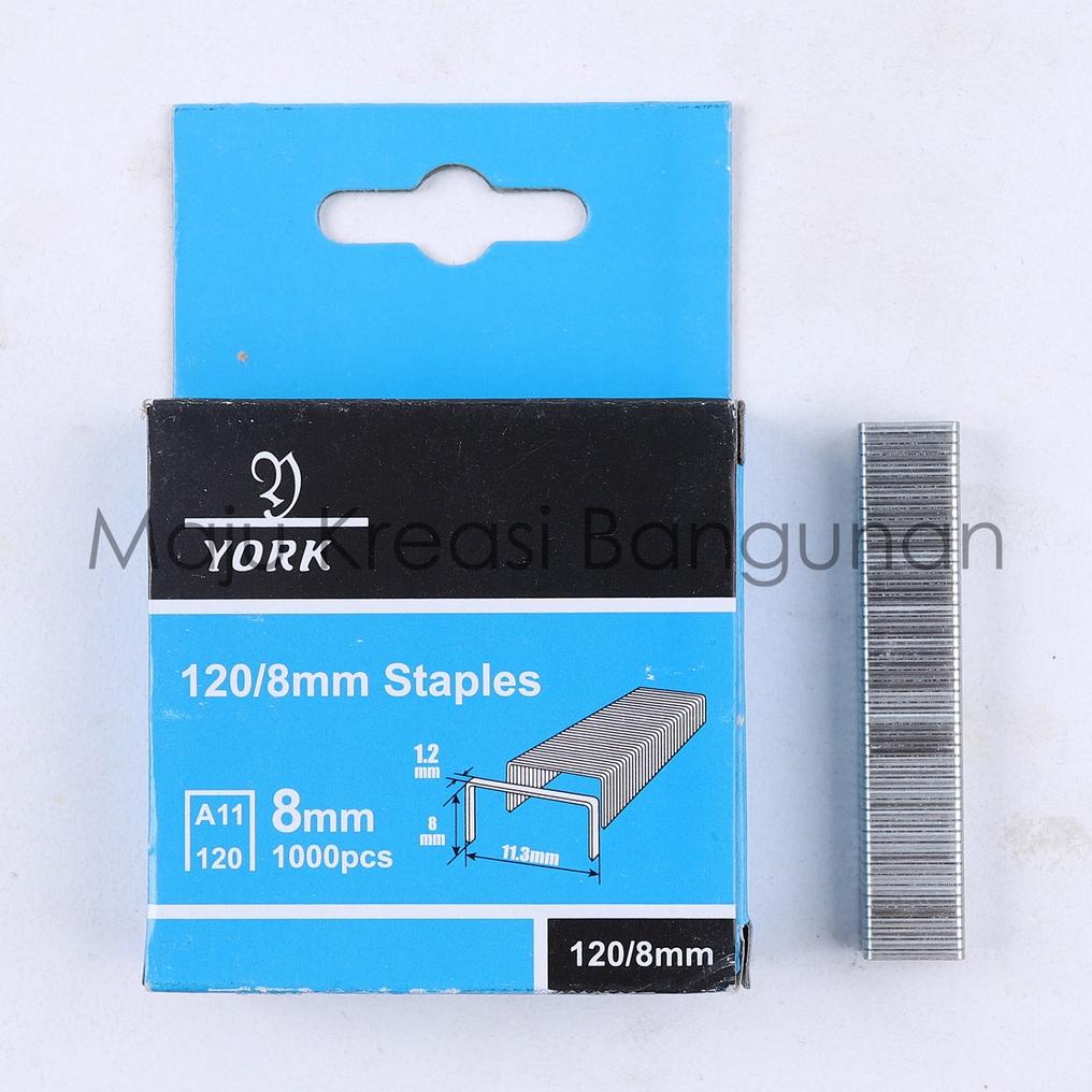 

Terjangkau Isi Ulang Staple Gun 8Mm 1000Pcs Refill Pistol Tembak Staples Stapler Jok Kulit Hekter Heckter Tacker York 1000 Buah Pcs