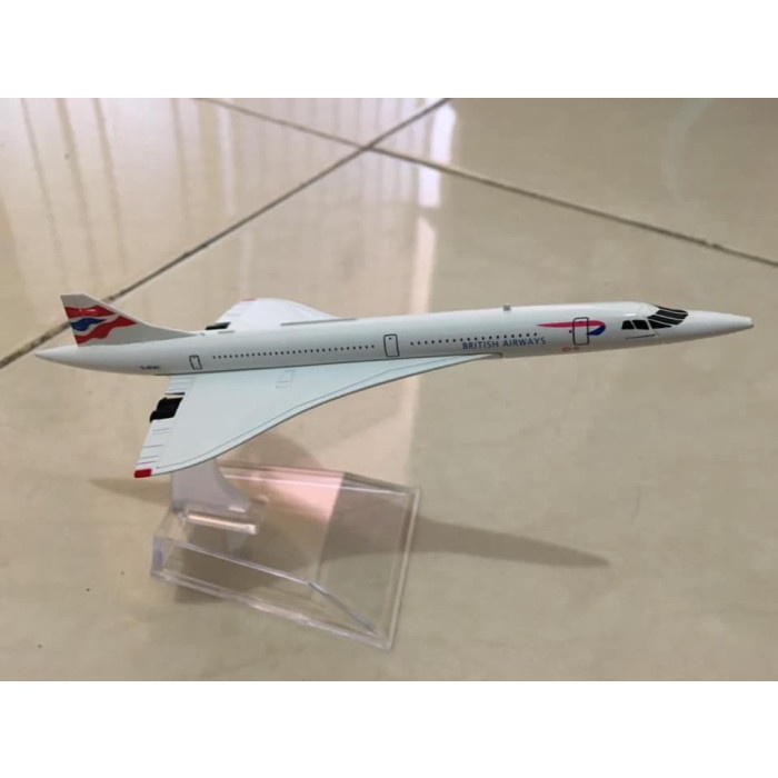 BRITISH AIRWAYS CONCORDE - DIECAST MINIATUR PESAWAT TERBANG
