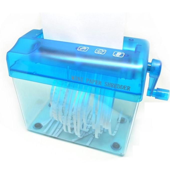 Mesin Penghancur Pemotong Giling Kertas Manual Hand Shredder Paper