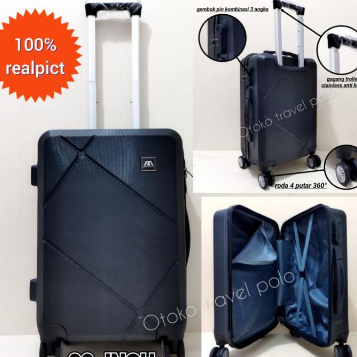 Koper 20Inch Polo Geneva Ukuran Cabin El Hardcase Tidak Mudah Pecah