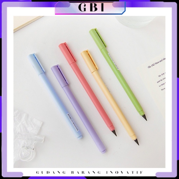 

GBI Pensil Abadi Tak Bisa Habis Graphite Pensil Eternal Tanpa Isi Warna Macaroon Pencil Like Pen Untuk Sketsa Lukis Art Tidak Perlu Diasah Warna-Warni Lucu Murah
