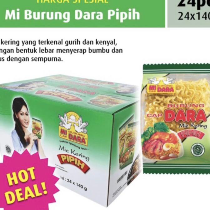 

/ E Burung Dara Kering Pipih Inul Isi 24 Pcs X 140 Gr 1 Dus / Karton