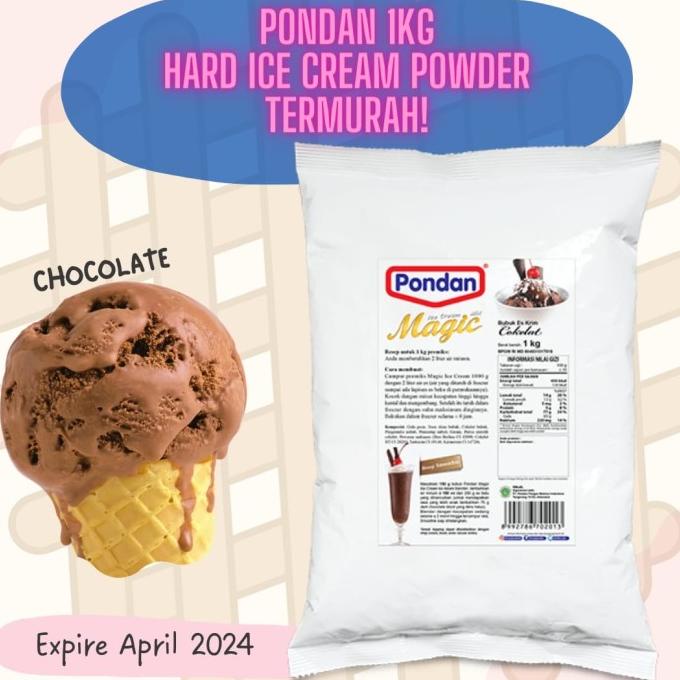 

paling diminati] Pondan Magic Ice Cream Es Krim Powder Bubuk Tepung Premiks Premix 1 KG