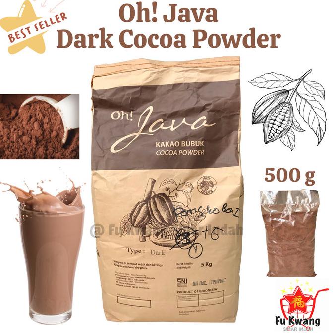 

=====] Cokelat Bubuk / Dark Cocoa Powder / Dark Chocolate Oh! Java 500 gram