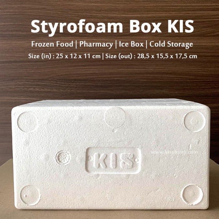 {Kotak} Styrofoam Box/Sterofoam Gabus/Stereofoam Box Kecil Kapasitas 3Kg [Organizer]