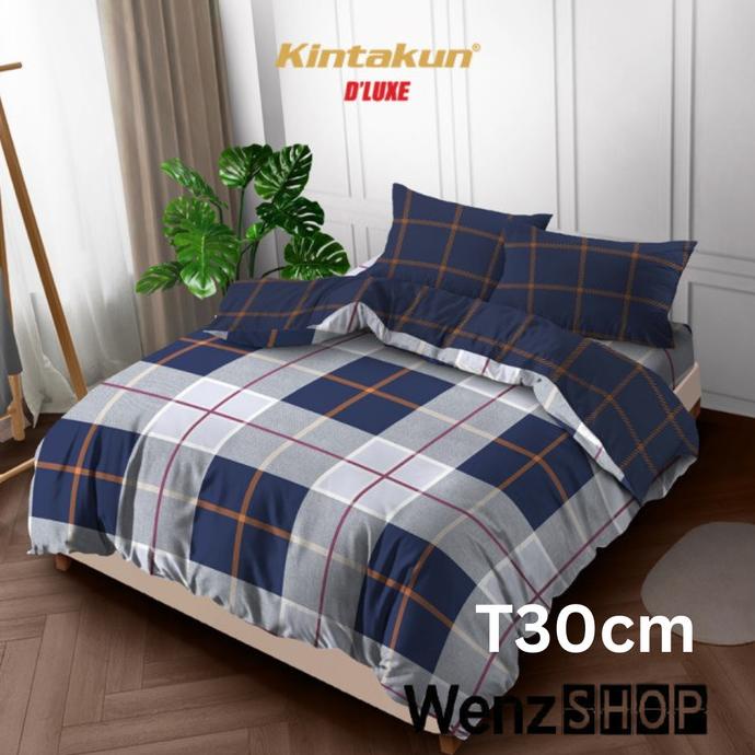 Bedcover Set 160X200 Sprei Tinggi 30Cm Kintakun Queen Fitted Arfana Rrosalyn.Olstore