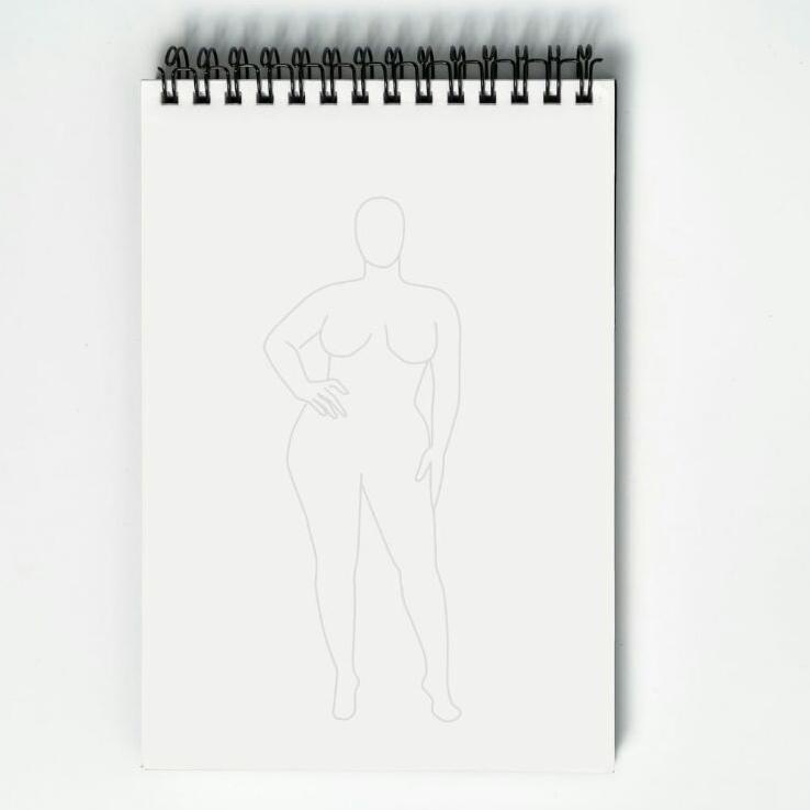 

Fashion Design Template Plus Size Ukuran A5 Isi 50 Lembar