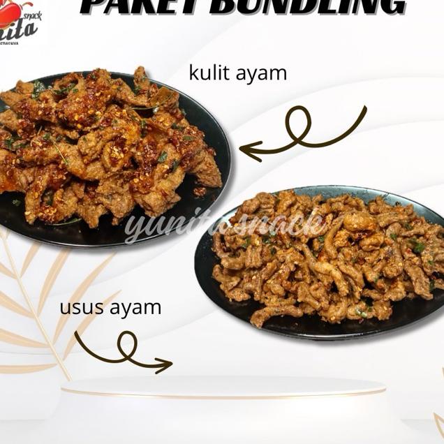

Bundling Kulit Ayam Crispy 500 Gr Dan Usus Ayam Crispy 500 Gr