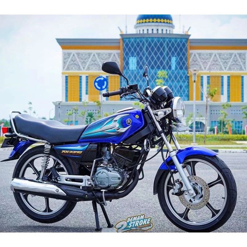 Striping lis sticker standar ORI yamaha rx king 2007 biru stiker rx king biru 2007