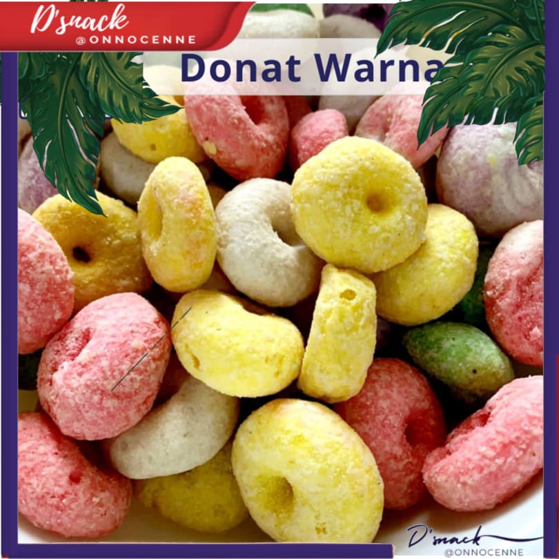 

Donat Warna Manis Kering / Kue Donat Kering 200 Gram SP60L