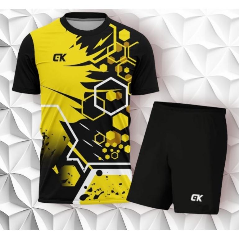 Ready Stock,, Baju Atasan Dan Setelan Olahraga Printing Baju Olahraga Pria & Wanita Dewasa Baju Voli