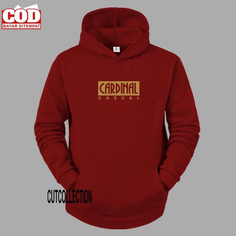 [Fashion] Hoodie Zipper Pria Dan Wanita / Jaket Distro Cardinal Casual Blok Gold / Jaket Hoodie Swea