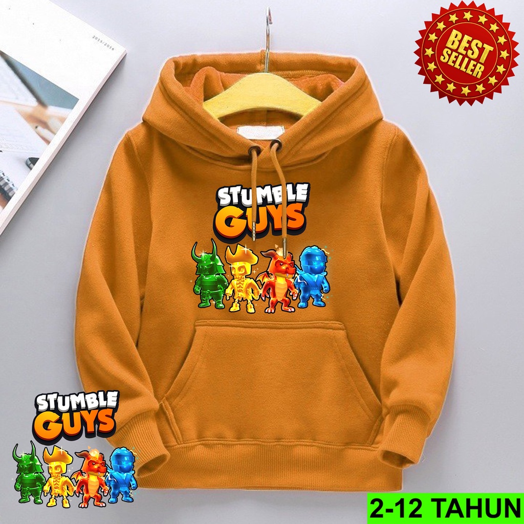 Promo Mega Sale 1.1 // Hoodie Game Stumble Guys Anak Laki Laki Perempuan / Hodie Anak Usia 2 3 4 5 6