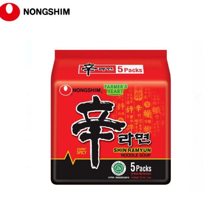 

Nongshim Shin Ramyun Shin Ramyeon Shin Ramen Korea Halal 1 Pa Isi 5Pcs