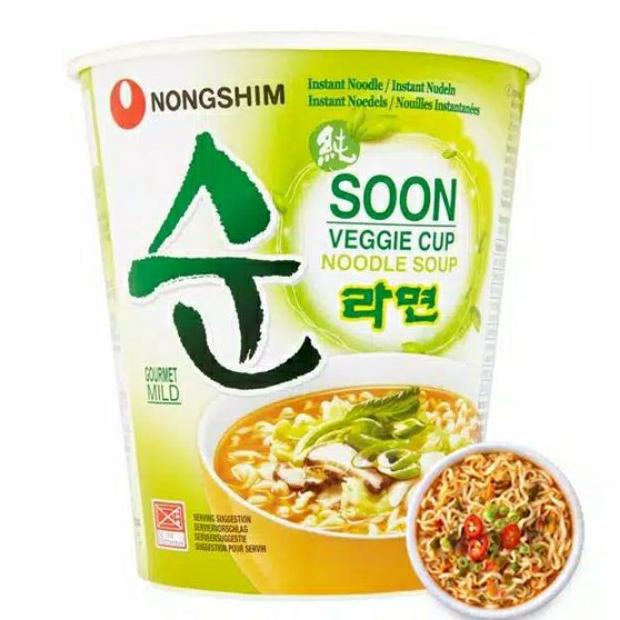 

[Logo Halal] Nongshim Soon Veggie Vegan Ramyun Korea - Small Cup 67Gr