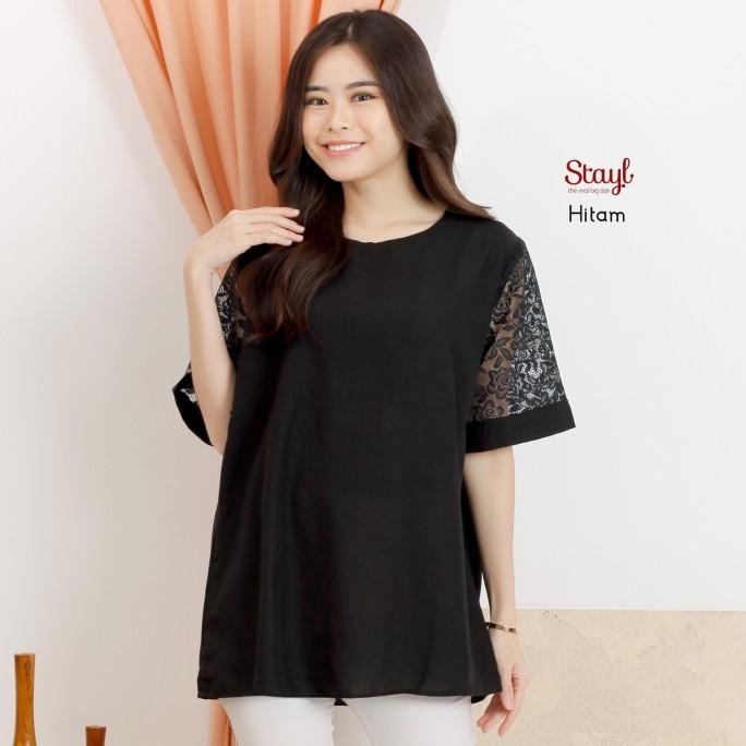 Termurah.. Blouse Jumbo Wanita Ld 116 Xxl Atasan Wanita Baju Brokat Jumbo Nagita