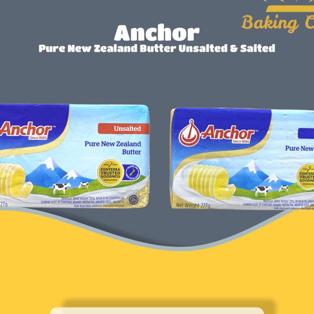 

Anchor Pure New Zealand Butter Ed Dan Uned - Butter Anchor Ed Dan Uned 227Gr