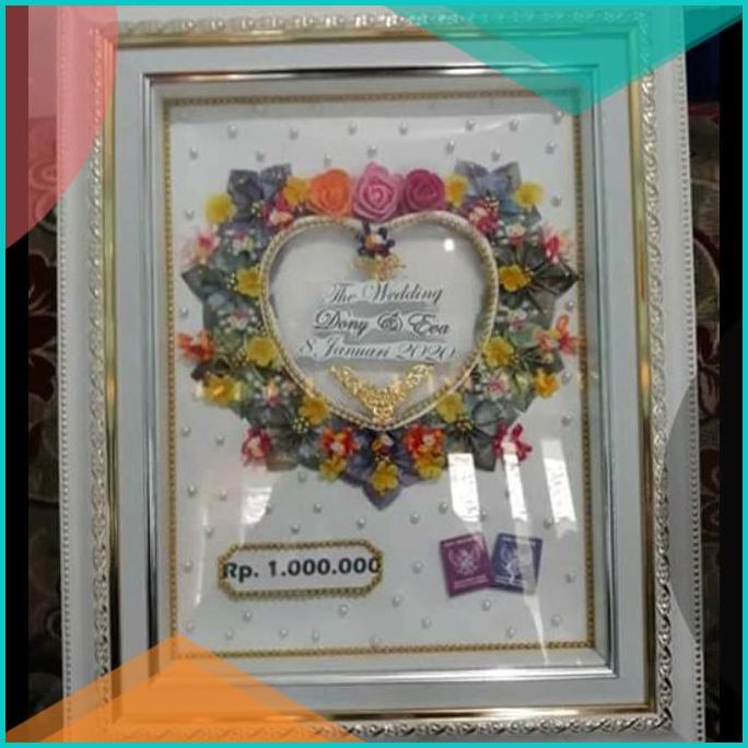 mahar nikah pernikahan uang mahar pigura hiasan mewah 16novz3 accessor