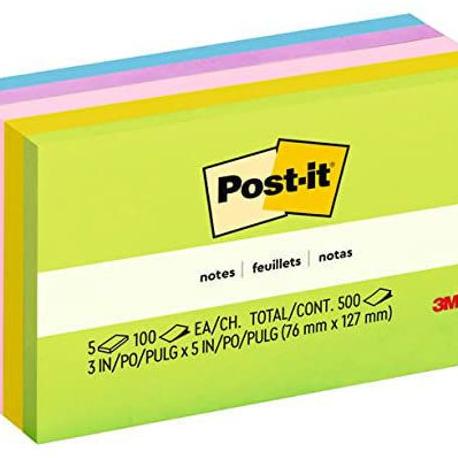 

Stiy Notes / Post-It 3M 5 Warna 655-5Uc