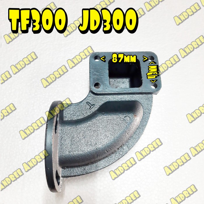 {{{{}}] Elbow Sambungan - Silencer Knalpot Yanmar TF300 JD300 TF-300 JD-300