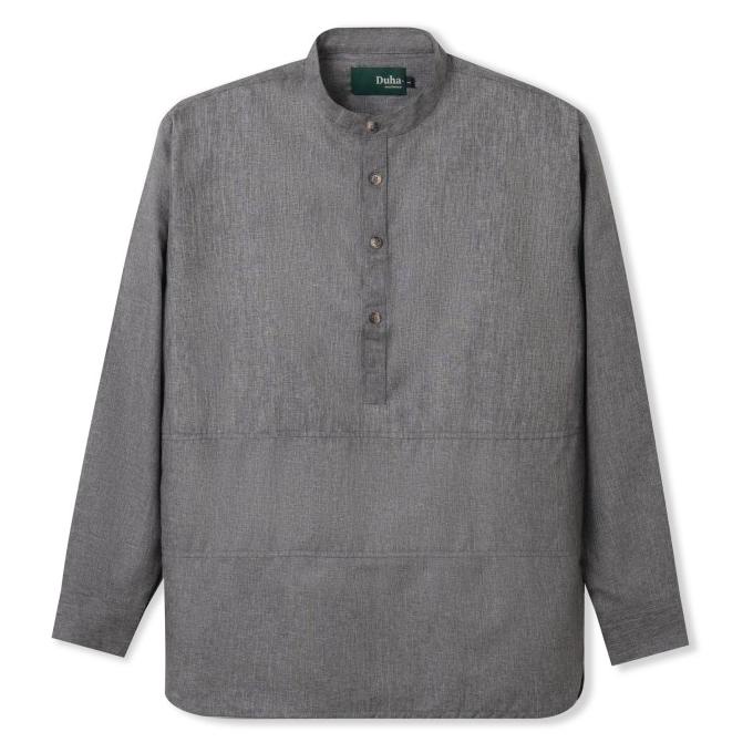 Baju Muslim Duha Muslimwear - Fadl Shirt - Misty Grey