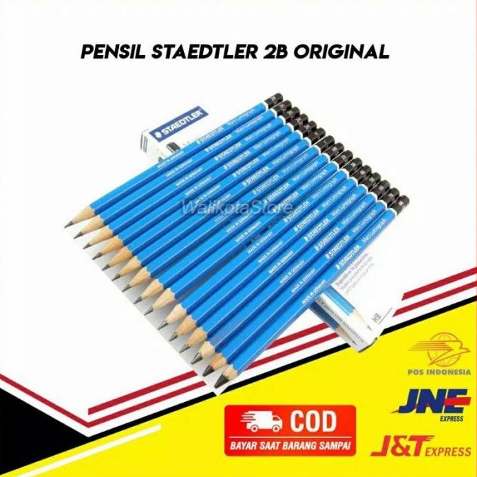 

Diskon !!! Januari Termurah Staedtler 2B Pensil Biru Mars Lumograph 100 Pinsil 2B 1Pack / 12Pcs - Siap Kirim