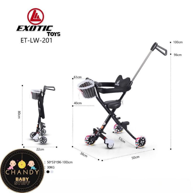 [BABY'S NEEDS] MAGIC STROLLER EXOTIC LW 201 RODA LIMA