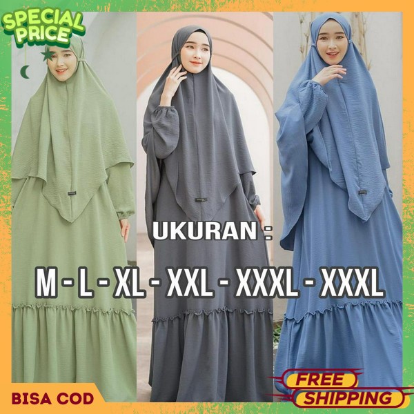 Dress Model Baru Idul Fitri 2024 Pakaian Muslim Premium Gsmis Lebaran Elegan Baju Gmis Terlaris Dres