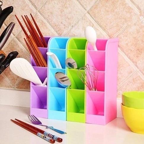 

Rak Mini 4 Sekat Untuk Alat Tulis/Organizer Alat Tulis Gunting Pen