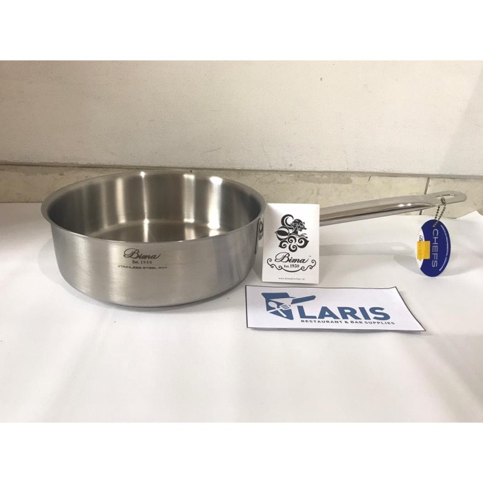 Promo Bima Chef Saute Pan 20 Cm (Tanpa Tutup) / Panci Bima Stainless
