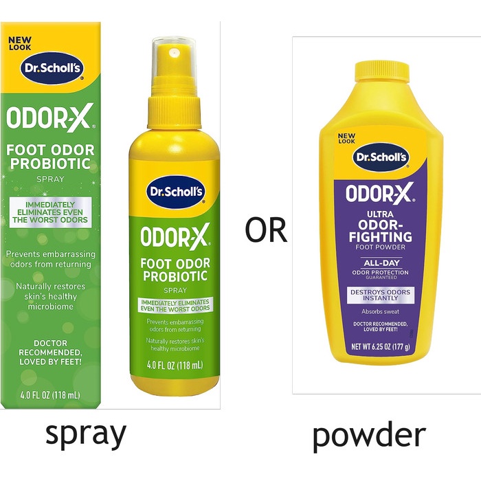Dr. Scholls Odor-X ODOR FIGHTING Spray Powder Sweat Absorption Foot