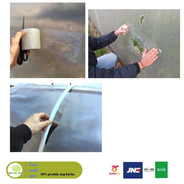 

Lakban plastik UV repair tape greenhouse 10 cm x 10 mtr Berkualitas