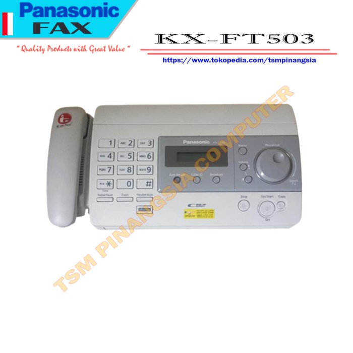 

Panasonic Kx-Ft 983 Cx Mesin Fax