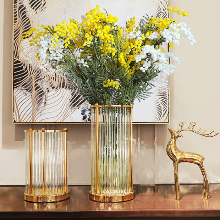 Promo Vas Bunga Besar Dekorasi Mewah Vas Bunga Kaca Besar Glass Vase