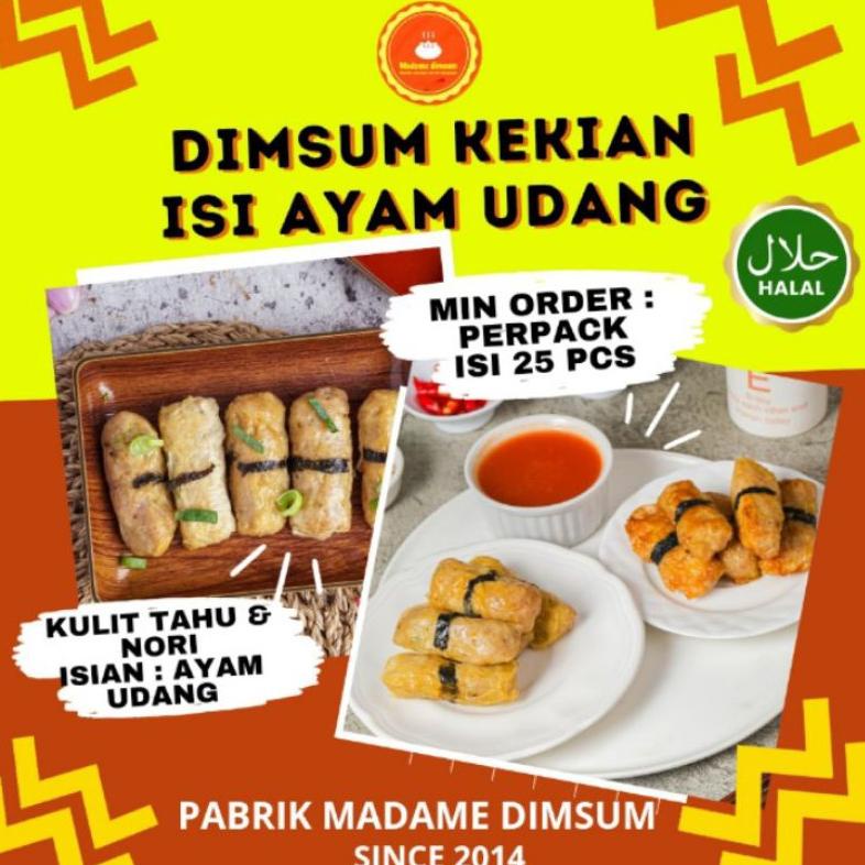 

Ready (VARIAN DIMSUM LUMPIA AYAM UDANG) Pabrik Dimsum Frozen !! Lumpia ayam udang kekian Kulit tahu nori.. Bisa goreng atau kukus soal rasa silahkan adu.. INBOX utk pengiriman luar kota..!!