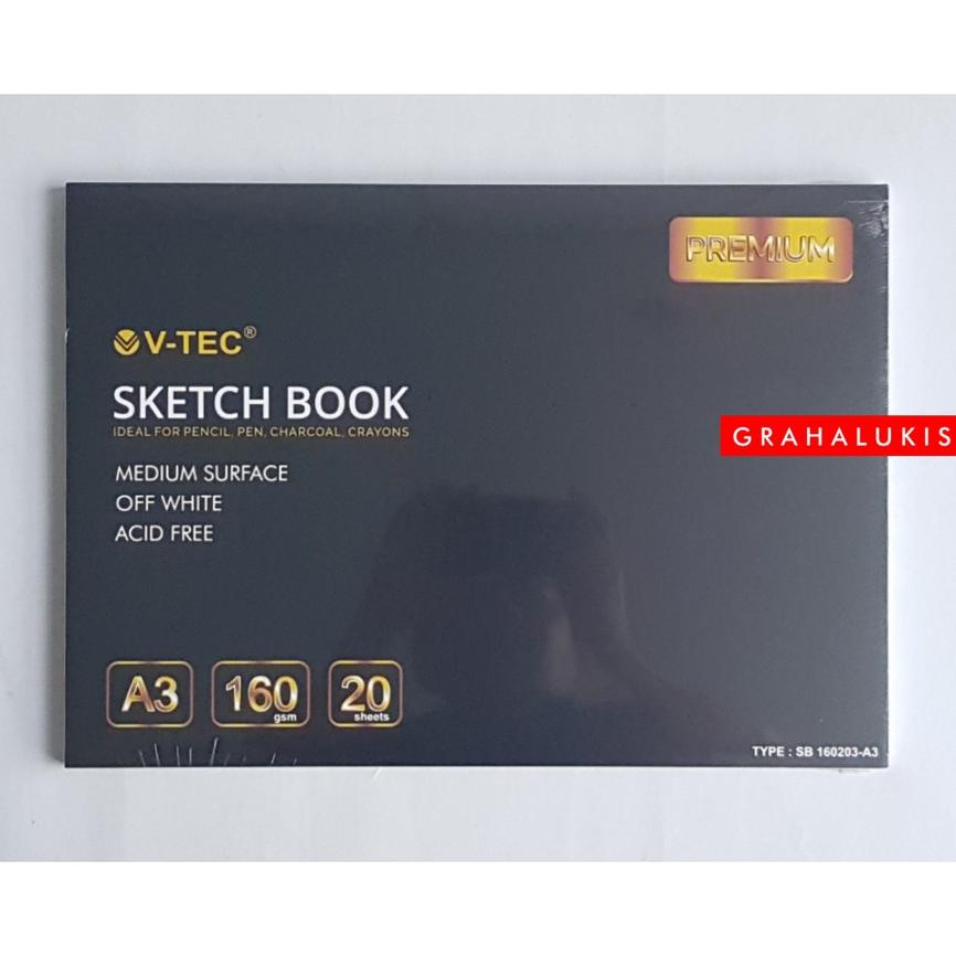 

V-Tec Sketchbook A3 Acid Free 160Gsm