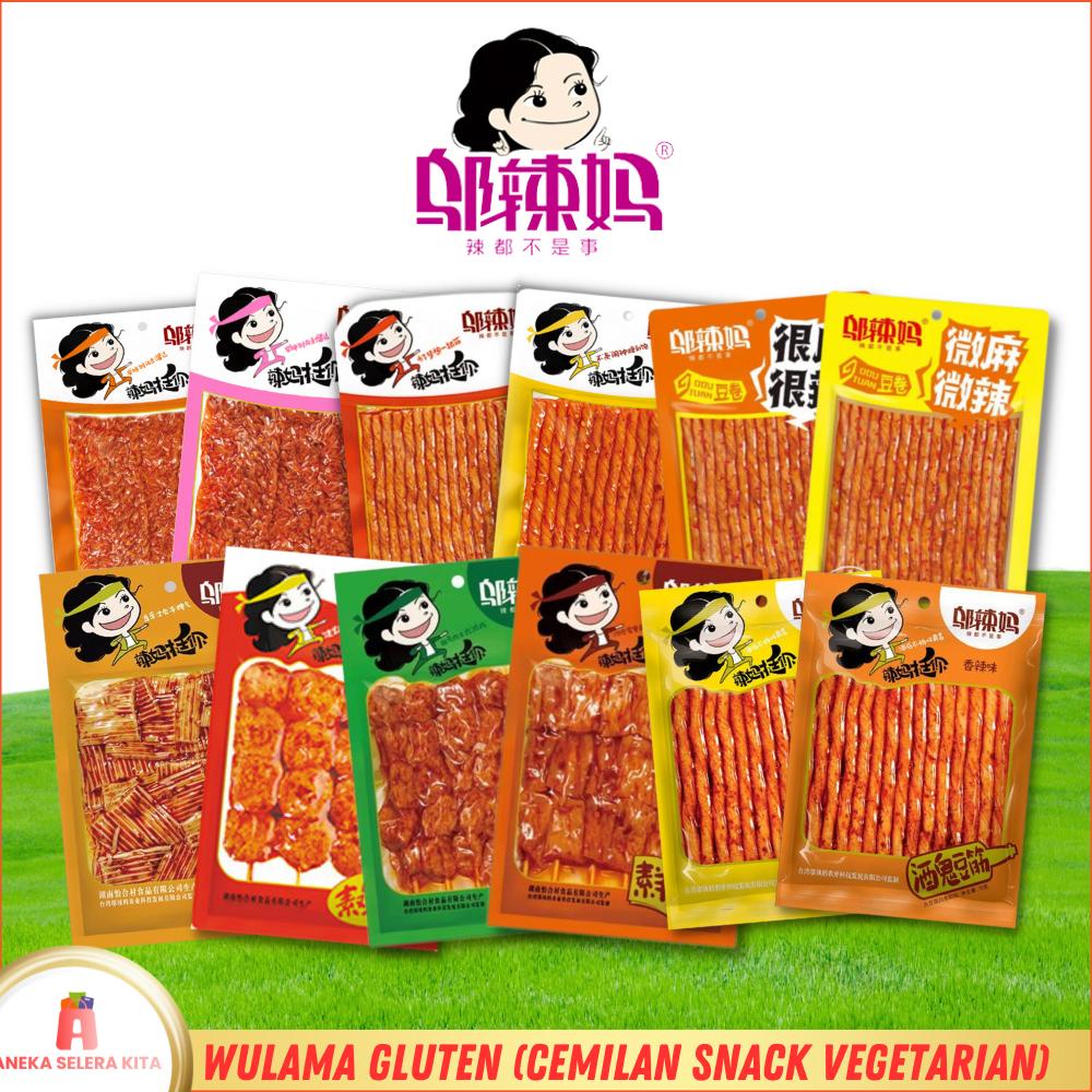 

Ready ANEKA Wulama Gluten Spicy Tofu Latiao Cemilan Snack Vegetarian
