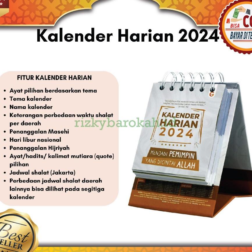 

Kalender Harian 2024 Muslim Duduk - Gema Insani | Kalender Meja Aesthetic Hijriyah Masehi 2024