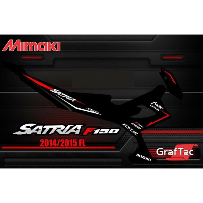 FOR SALE STICKER STRIPING MOTOR SATRIA FU FACELIFT VARIASI RACING 2014 2015 DISKON