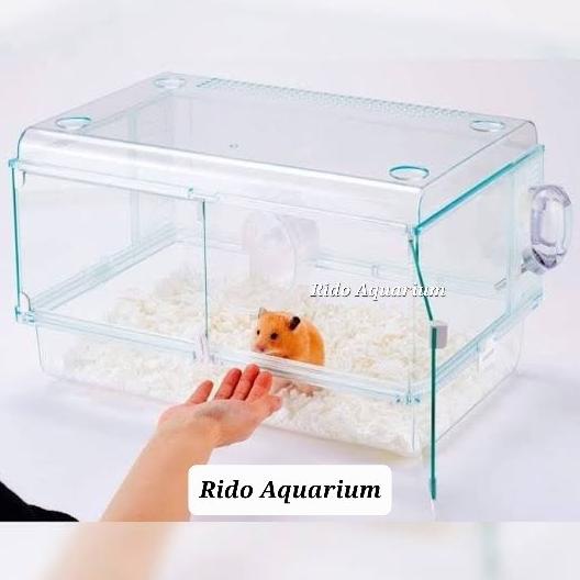 Kandang Akrilik & Kaca Hamster/Dll Originalgex Glass Harmony450Premium