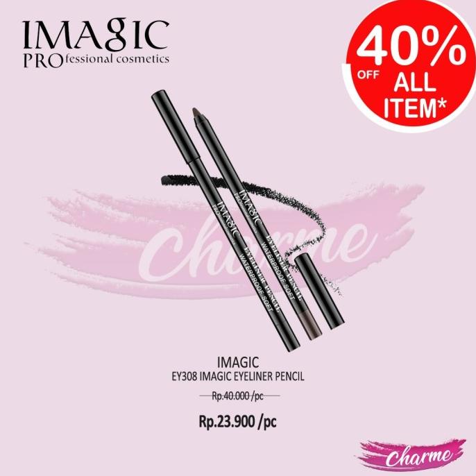 (Ready & Ori) Imagic Eyeliner Pencil Eye Liner Pensil Ey308 Ey 308 Limited Edition