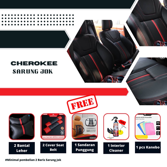 COVER JOK / SARUNG JOK MOBIL HONDA BRV - 100% ORIGINAL CHEROKEE