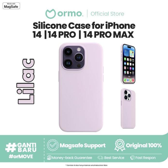 Terbaru Ormo Silicone Case Magsafe Iphone 14 Pro
