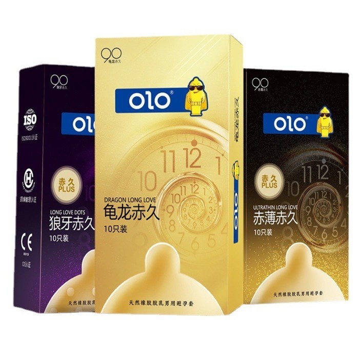 TERBARU Olo Ultra Thin Condom Kondom Kondom Olo Super tipis -