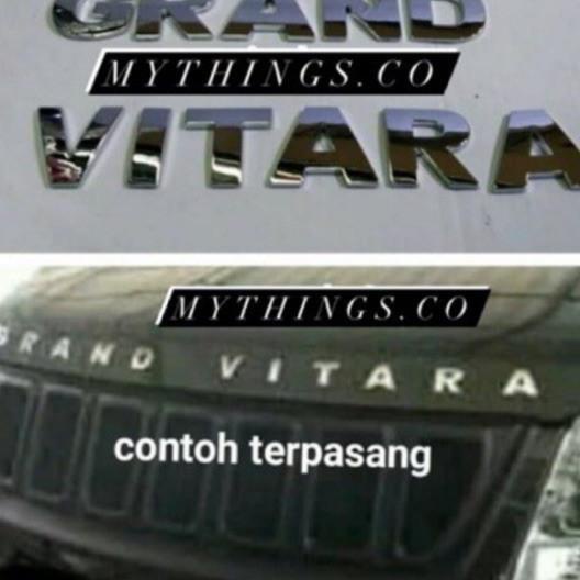Emblem Kap Mesin Grand Vitara Warna Chrome