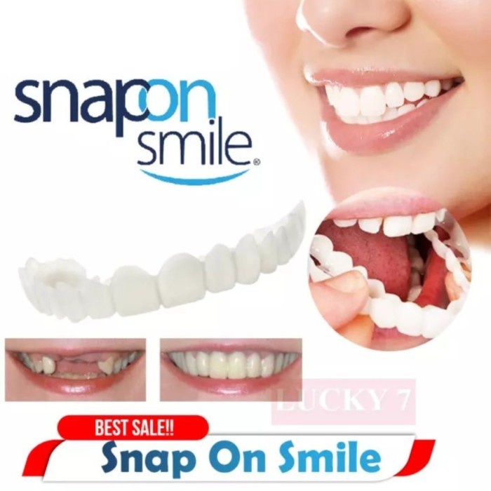 Ready snap on smile original 100% 1 set atas dan bawah venner pelapis gigi