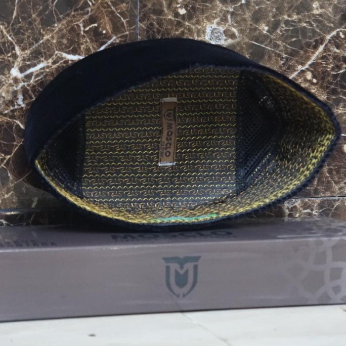 Songkok Mosclo Sunan Kudus Kopiah Nusantara Peci Hitam Ketu Beludru