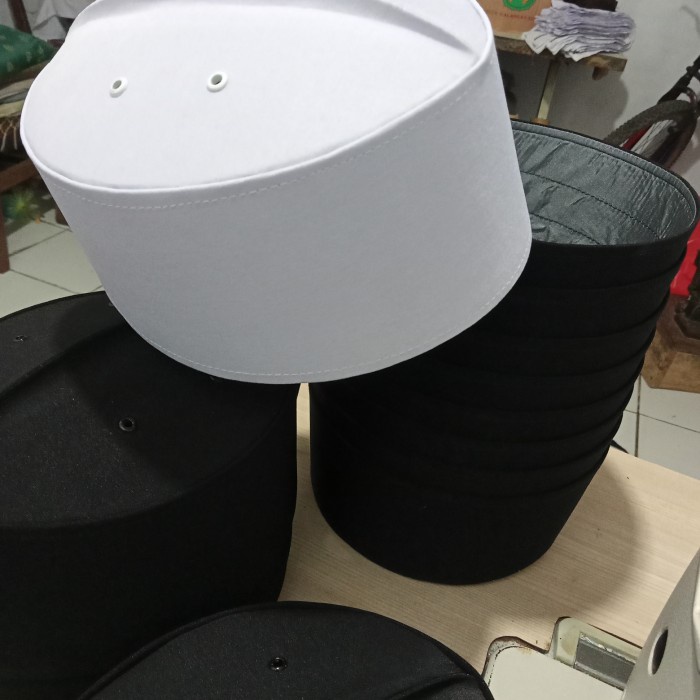 Peci Putih Polos Songkok Putih Peci Asagofah Peci Haji Kodian/20 Pcs