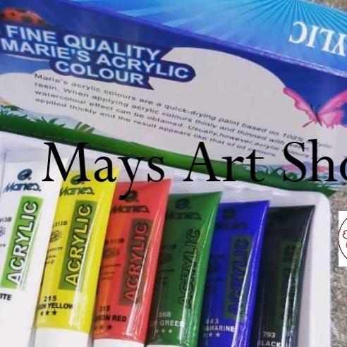 

Cat Akrilik Set Lukis Maries Isi 6 Warna Dasar X 30 Ml / Marie'S Acrylic Paint Color 6X30 Ml No 81306B Colour 6X30Ml Anak / Profesional