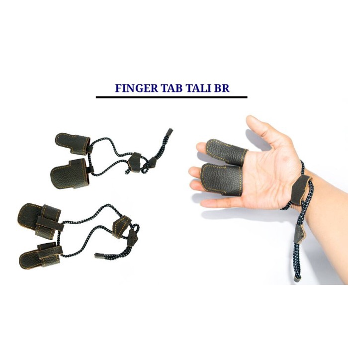 Promo Finger Tab Tali Finger Penahan Jari Kulit Asli Panah Busur Panah
